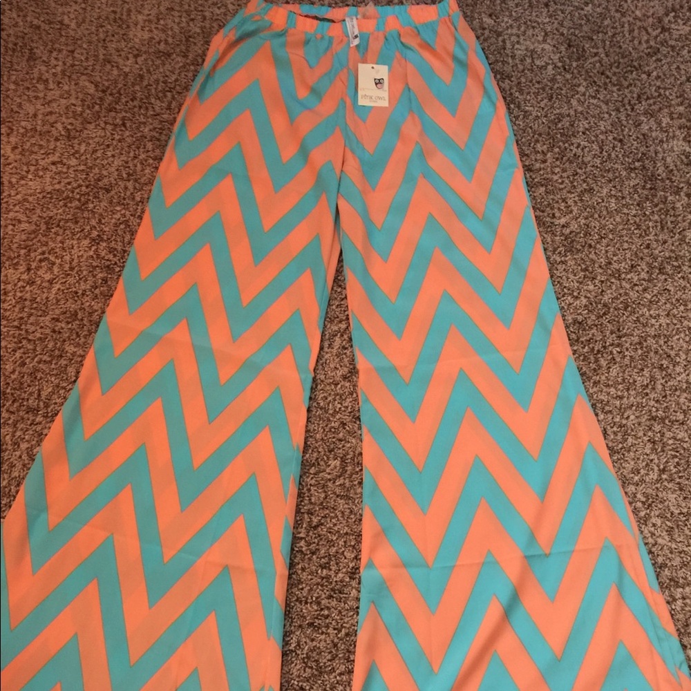 Chevron print pants